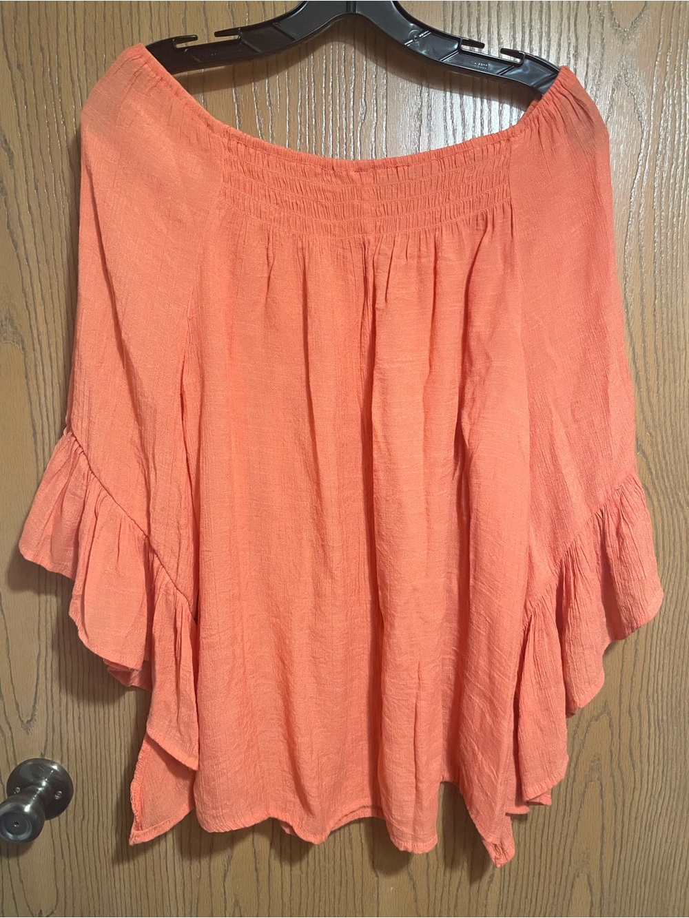 Cato Orange Blouse with Off-Shoulder Styling - Picture 6 of 6
